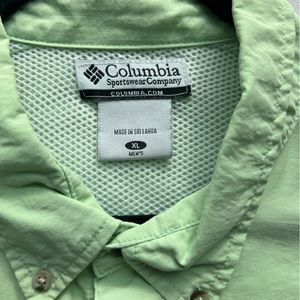 XL Men’s Columbia Long Sleeve Green
